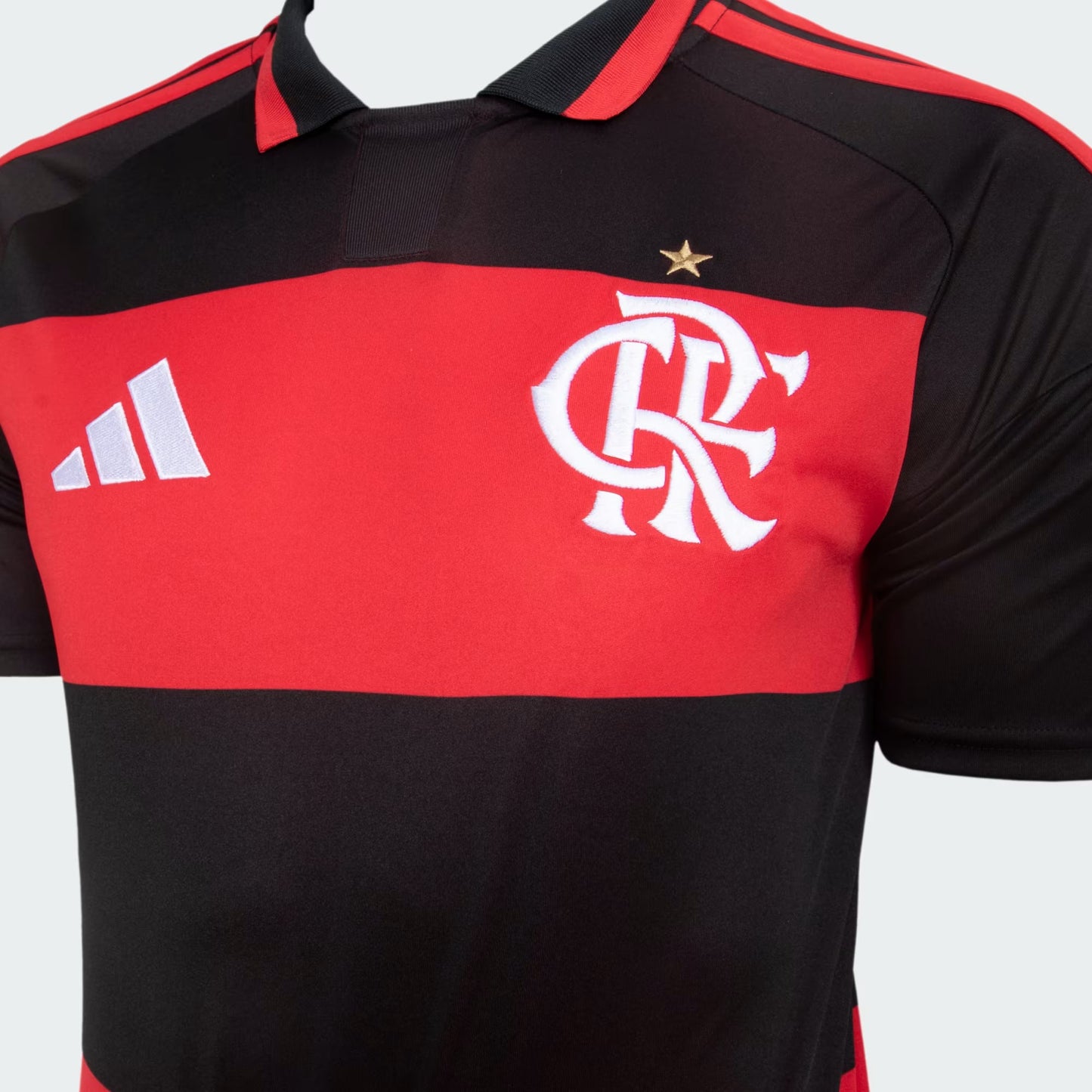 Camisa Flamengo I 2026/27 Torcedor Adidas Masculina - Vermelho+Preto