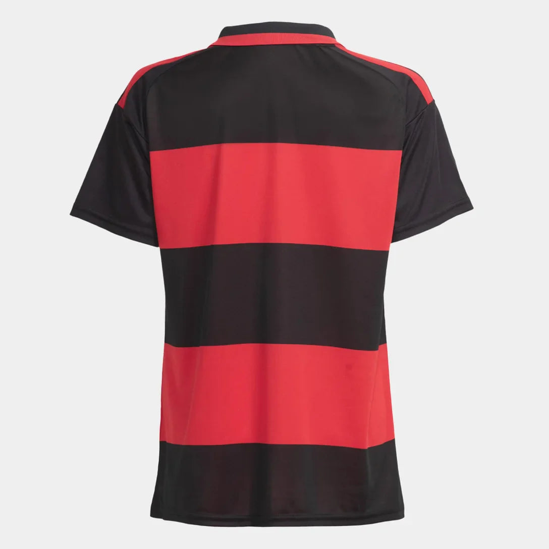 Camisa Flamengo I 2026/27 Torcedor Adidas Feminina - Vermelho+Preto