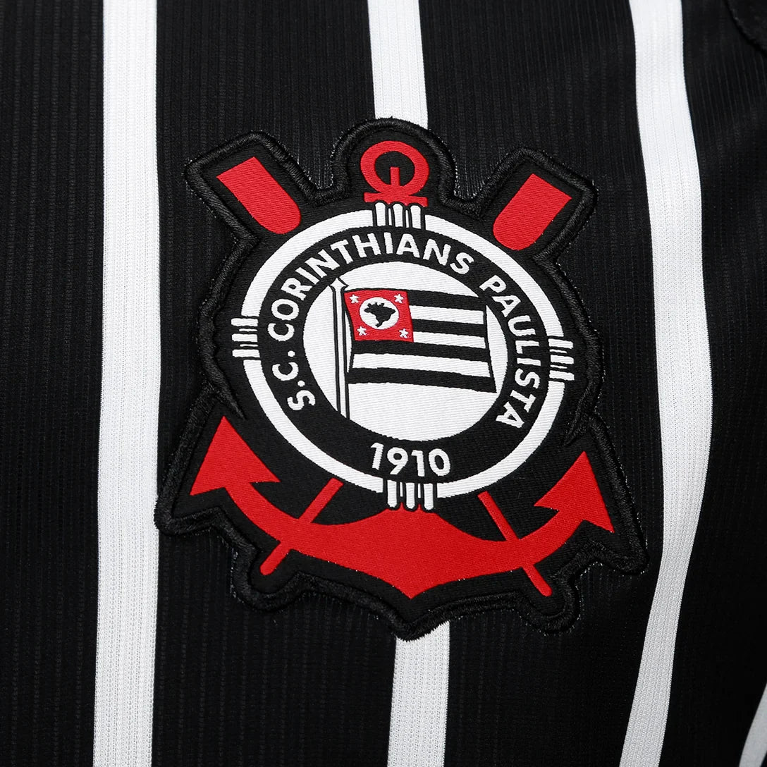 Camisa Corinthians II 2026/27 s/n Torcedor Nike Masculina - Branco+Preto