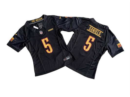 Camisa NFL Feminina Washington Commanders Vapor F.U.S.E. Limited Jersey Preta
