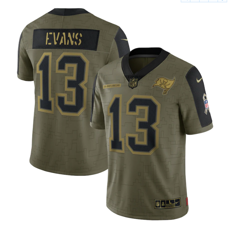 Camisa NFL Tampa Bay Buccaneers Vapor Limited Salute To Service 2021