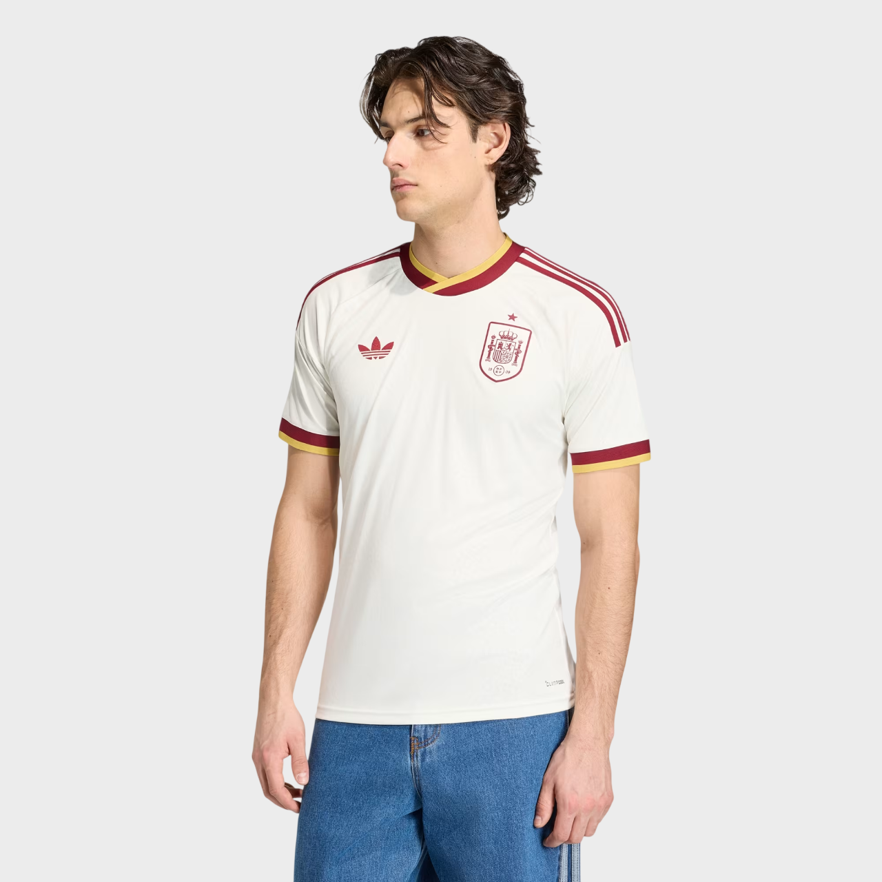 Camisa Espanha II 26/27 - Torcedor Adidas Masculina - Off White